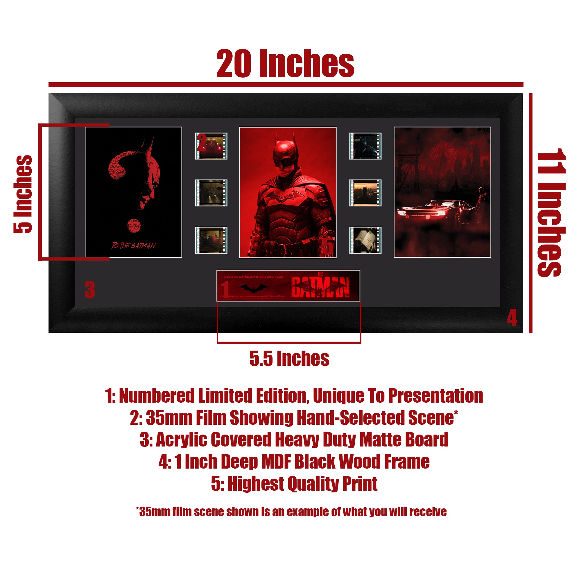 The Batman (S1) Limited Edition Trio Framed FilmCells Presentation USFC6500